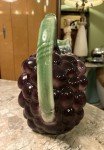 Italian Vintage Purple Grape Ceramic Pitcher
