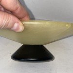 Italian Hand-Carved Alabaster Footed Bowl