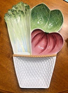 Hand-Painted 16" Italian Ceramic Snack Tray