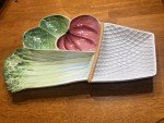 Hand-Painted 16" Italian Ceramic Snack Tray