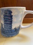 Italian Ceramic Leaning Tower of Pisa Coffee Mug