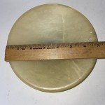 Italian Hand-Carved Alabaster Footed Bowl