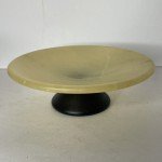 Italian Hand-Carved Alabaster Footed Bowl