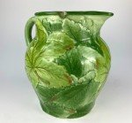 Vintage Tiffany & Co. Majolica Leaf Pitcher