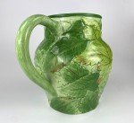 Vintage Tiffany & Co. Majolica Leaf Pitcher