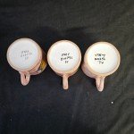 Hand-Painted Italian Pottery Mug Set of 3