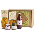 Bellina Vegan & Gluten-Free Italian Gift Basket With Corn Pasta, Sun Dried Tomatoes, Basil Pesto, & Tomato Sauce - Vegetarian Gourmet Pasta Gift Basket for Foodies, Holiday Gift Imported from Italy