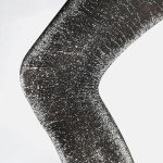 Italian Lurex Glitter Tights - Black/Silver 60 DEN