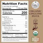 Morelli Squid Ink Pasta Linguine- Organic Italian Pasta - Black Pasta Noodles - Durum Wheat Semolina - Nero Di Seppia Made in Italy - 8.8oz / 250g (pack of 2)