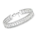 Ross-Simons Italian Silver Heart Bracelet