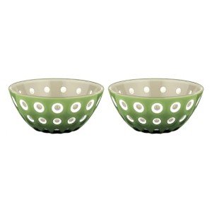Guzzini Le Murrine 4.7" Bowl Set - Moss Green & Sand - Mixing Bowl