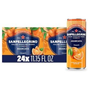 Sanpellegrino Aranciata Sparkling Orange Drink, 6 Count (4-Pack)