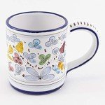 Handmade Italian Ceramic Arabesco Classico Mug - 8.5 oz