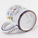 Handmade Italian Ceramic Arabesco Classico Mug - 8.5 oz