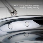 Titanium Stainless Steel 11-Inch Frying Pan, Made in Italy