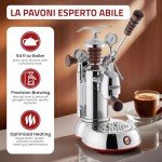 Esperto "Abile" Espresso Machine, Chrome, La PavoniDECREFLa Pavoni ESPAB-16 Esperto "Abile" Espresso Machine, Chrome, 16 Cups Capacity, Larger 38 Ounce Boilers with Mounted Pressure Gauge