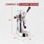 Esperto "Abile" Espresso Machine, Chrome, La PavoniDECREFLa Pavoni ESPAB-16 Esperto "Abile" Espresso Machine, Chrome, 16 Cups Capacity, Larger 38 Ounce Boilers with Mounted Pressure Gauge