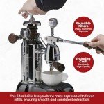 Esperto "Abile" Espresso Machine, Chrome, La PavoniDECREFLa Pavoni ESPAB-16 Esperto "Abile" Espresso Machine, Chrome, 16 Cups Capacity, Larger 38 Ounce Boilers with Mounted Pressure Gauge