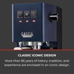 Gaggia RI9380/50 Classic Evo Pro Espresso Machine, Classic Blue, Small