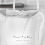 Italian White Leather Tote Bag for Women