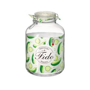 Bormioli Rocco Fido Clear Jar, 169 Oz, 5 L