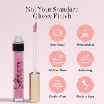 Italian Made Pink Long-Lasting Moisturizing Lip Gloss