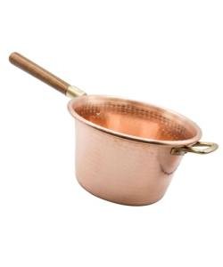 9.8 Inch Red Copper Pot for Polenta - Italian-made