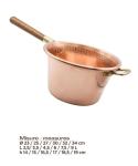 9.8 Inch Red Copper Pot for Polenta - Italian-made