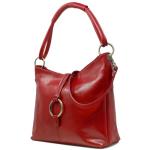 Medium Floto Tavoli Leather Shoulder Crossbody Tote Tuscan