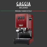 Gaggia RI9380/47 Classic Pro Espresso Machine, Cherry Red