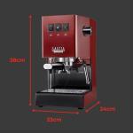 Gaggia RI9380/47 Classic Pro Espresso Machine, Cherry Red