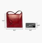LaGaksta Isabella Italian Leather Red Crossbody Bag