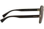 Versace Sunglasses Black Frame, Dark Grey lenses 56MM
