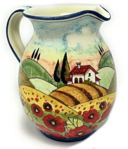 CERAFINO - Hand Painted Italian Ceramic Pitcher