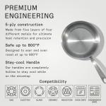 Italian Stainless Steel 8-Inch Frying Pan