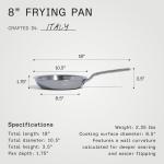 Italian Stainless Steel 8-Inch Frying Pan