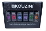 Kouzini Ultra Premium Balsamic Vinegar, 60ml 6 pack Aged Balsamic Vinegars from Modena, Italy, Premium, Smooth & Full-Bodied Flavor, Great for Salads, Marinades, Dressing, Travel Size Glass Bottles