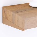 Mobili Fiver Evolution Wall Mounted Desk in Rustic Oak