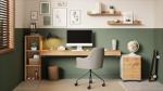 Mobili Fiver Evolution Wall Mounted Desk in Rustic Oak