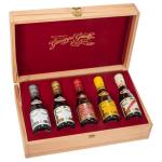Giuseppe Giusti Historical Collection of 5 Italian Balsamic Vinegars with Wood Gift Box Made in Modena, Italy - Award-Winning, Aged, Gourmet Vinegar - 100 ml Bottles