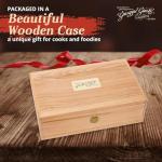 Giuseppe Giusti Historical Collection of 5 Italian Balsamic Vinegars with Wood Gift Box Made in Modena, Italy - Award-Winning, Aged, Gourmet Vinegar - 100 ml Bottles