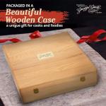 Giuseppe Giusti Scrigno Italian Balsamic Vinegar with Condiments Aged in Oak, Gourmet Aged Historical Collection and Premium Balsamic Vinegars Wooden Gift Collection From Modena, Italy