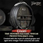 Giuseppe Giusti Scrigno Italian Balsamic Vinegar with Condiments Aged in Oak, Gourmet Aged Historical Collection and Premium Balsamic Vinegars Wooden Gift Collection From Modena, Italy
