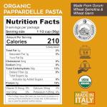 Morelli Pappardelle Pasta Noodles - Organic Pasta With Wheat Germ - Imported Pasta from Italy, Pappardelle Noodles Pasta, Wide Noodles, 17.6oz (500g) - Pack of 2