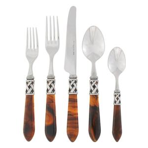 Vietri Aladdin Antique Tortoiseshell 5-Piece Place Setting