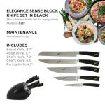 Berkel Elegance Sense Black 5 pc Knife Set