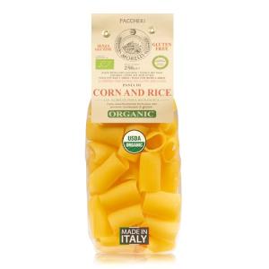 Morelli Paccheri Pasta - Organic, Large, Gluten-Free Pasta Made from Corn and Rice - Large Circle Gluten-Free Pasta from Italy, Italian Gourmet Pasta - 8.8 Ounce (Pack of 1)