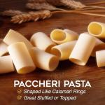 Morelli Paccheri Pasta - Organic, Large, Gluten-Free Pasta Made from Corn and Rice - Large Circle Gluten-Free Pasta from Italy, Italian Gourmet Pasta - 8.8 Ounce (Pack of 1)