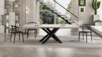 Mobili Fiver Extendable Table, Concrete Grey, Italian Made