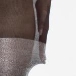 Italian Lurex Glitter Tights - Black/Silver 60 DEN